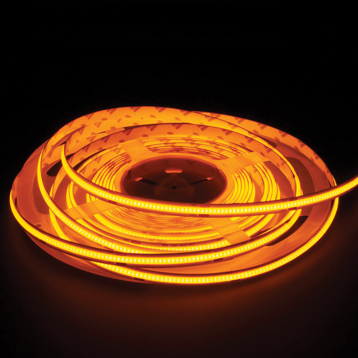 COB STRIP 24V AMBER 5m ROLL 10W/m IP20 - Image 2