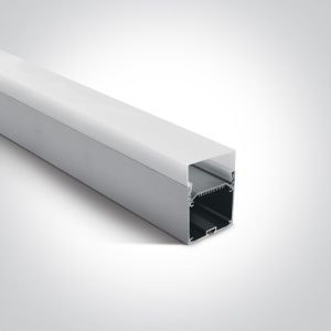 SURFACE PROFILE 2m FOR 40mm STRIPS + PC OPAL DIFF