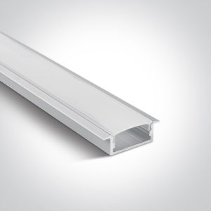 RECESSED ALUMINIUM AND OPAL LED PROFILE