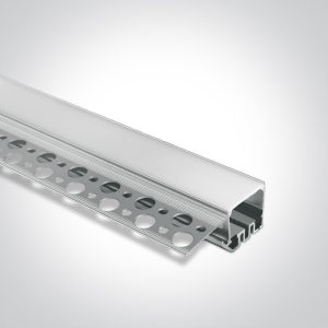 TRIMLESS PROFILE 2m FOR 20mm STRIPS PC OPAL DIFFUSER