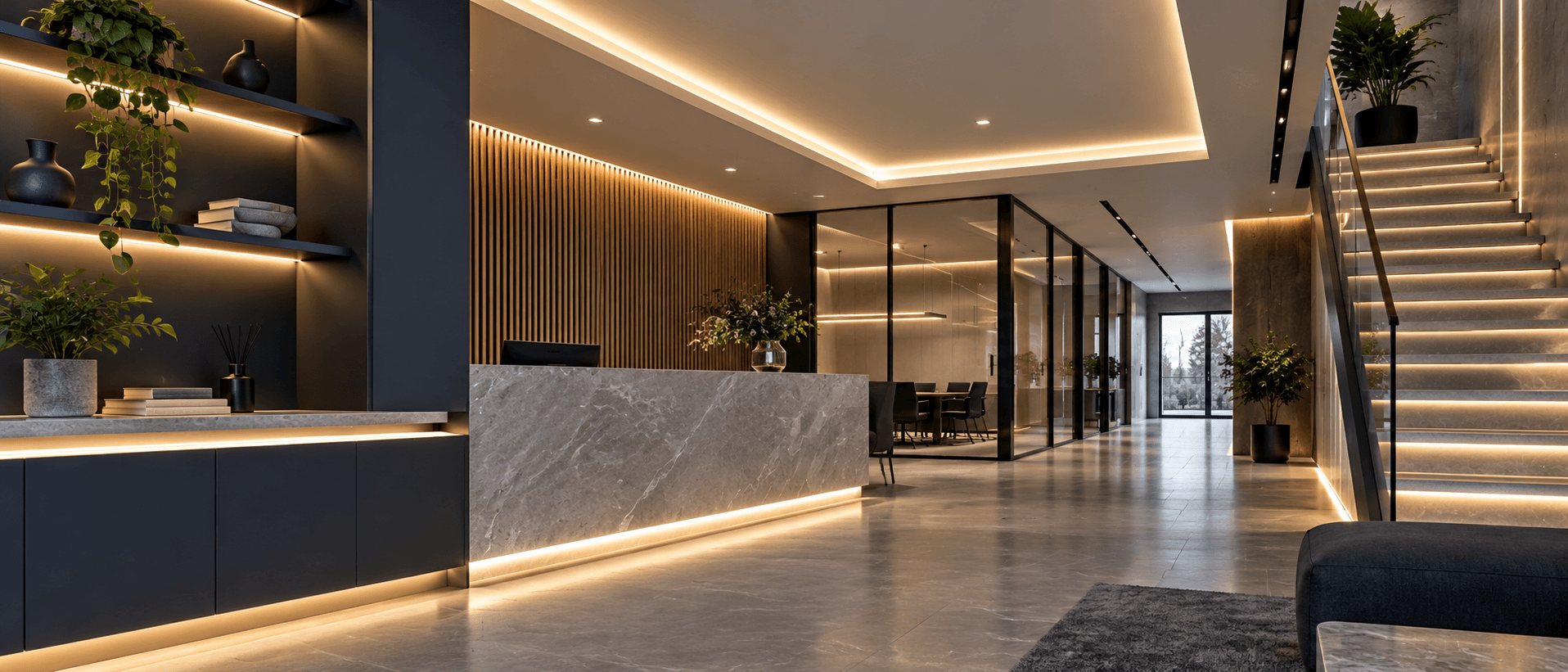 Professional LED strip lighting for trade and commercial projects